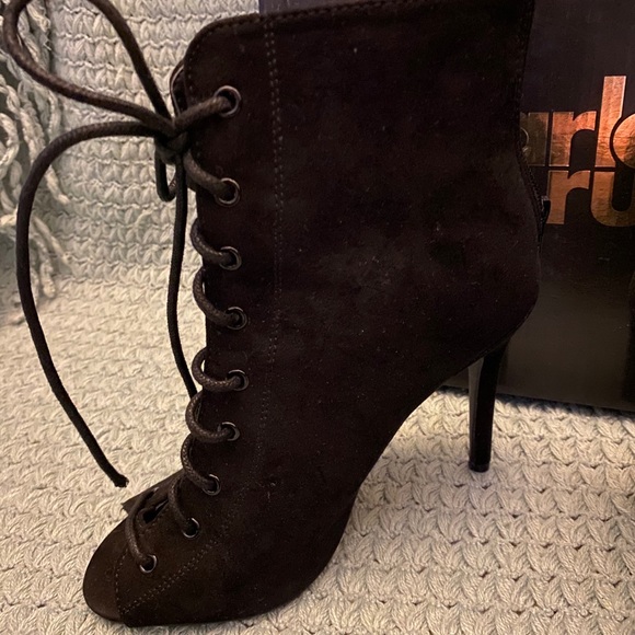 Lace Up Open Toe Bootie - Picture 2 of 5